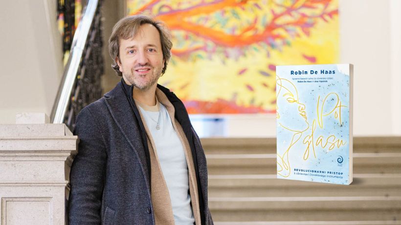 Robin De Haas: delavnica dihalne koordinacije MDH v Ljubljani - knjiga Pot glasu